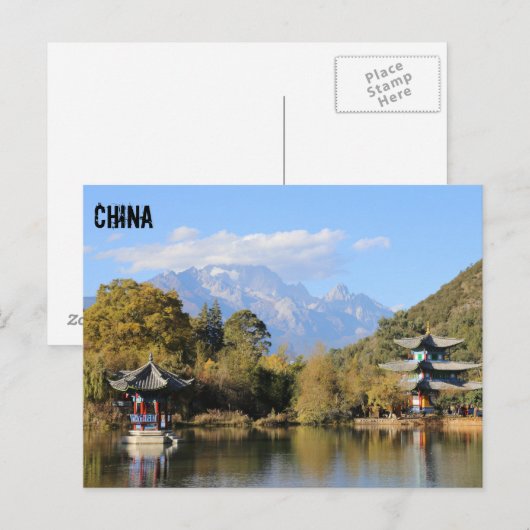 Lijiang, China Briefkaart (Voorkant / Achterkant)
