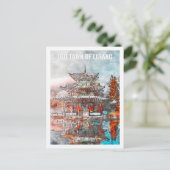 Lijiang China Famous Travel Waterverf Sketch Briefkaart (Staand voorkant)