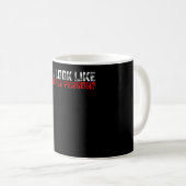 Lijk ik op een mensenpersoon Introvert Koffiemok (Voorkant rechts)