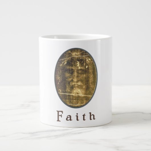 Lijkdoek van Turijn Grote Koffiekop (Voorkant)
