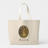 Lijkdoek van Turijn Grote Tote Bag (Achterkant)