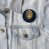 Lijkdoek van Turijn Ronde Button 5,7 Cm (In situ)