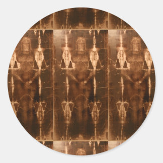 LIJKDOEK VAN TURIN RONDE STICKER