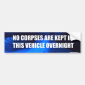 lijken bumpersticker (Voorkant)