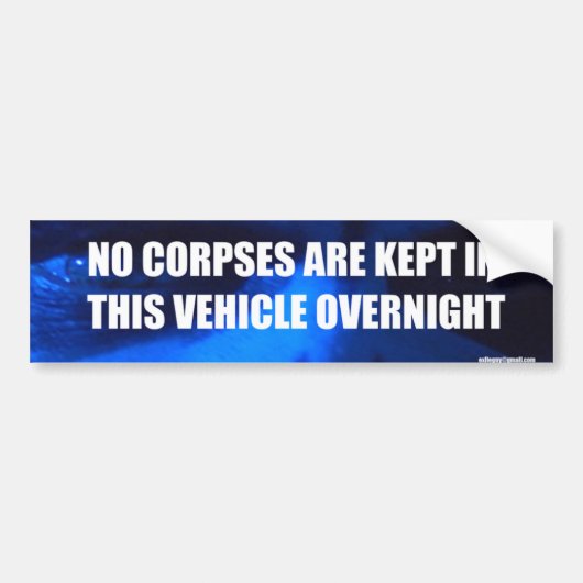 lijken bumpersticker (Voorkant)