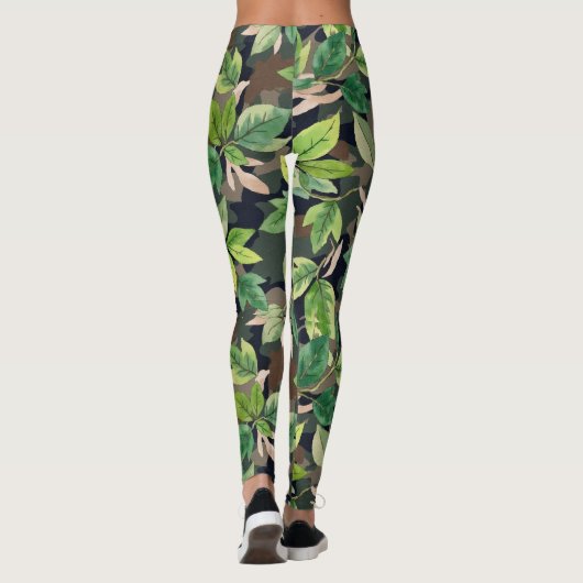 Lijkend op Leaves Branches Camo Pattern Leggings (Achterkant)