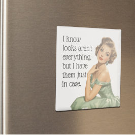 Lijkt niet alles grappig Retro Huisvrouw Magneet