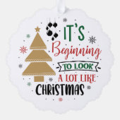 Lijkt veel op kerst ornament kaart (Achterkant)