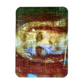 Lijkwade van Turijn Gezicht Jezus Christus Gekleur Magneet (Verticaal)