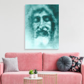 Lijkwade van Turijn: het gezicht van God, Jezus Ch Canvas Afdruk (Insitu (Woonkamer))
