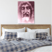 Lijkwade van Turijn: het gezicht van God, Jezus Ch Canvas Afdruk (Insitu (Slaapkamer))