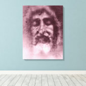 Lijkwade van Turijn: het gezicht van God, Jezus Ch Canvas Afdruk (Insitu (Houten vloer))