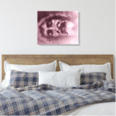 Lijkwade van Turijn (Rood) op doek Canvas Afdruk (Insitu (Slaapkamer))