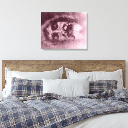 Lijkwade van Turijn (Rood) op doek Canvas Afdruk (Insitu (Slaapkamer))