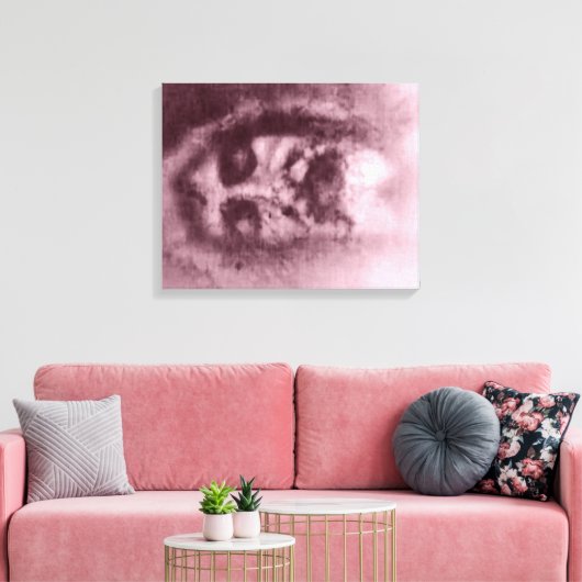 Lijkwade van Turijn (Rood) op doek Canvas Afdruk (Insitu (Woonkamer))