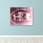 Lijkwade van Turijn (Rood) op doek Canvas Afdruk (Insitu (Houten vloer))