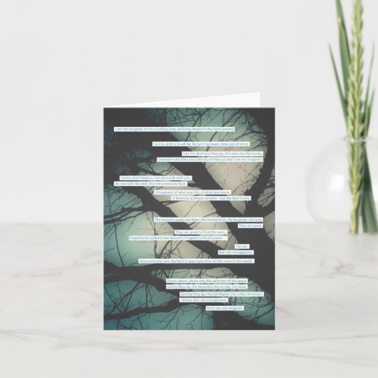 lijkzang zonder de kaart van de muzieksympathie (Voorkant)