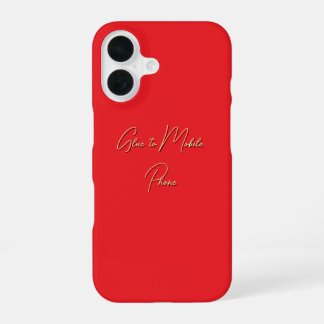 Lijm aan mobiele telefoon iPhone 16 hoesje