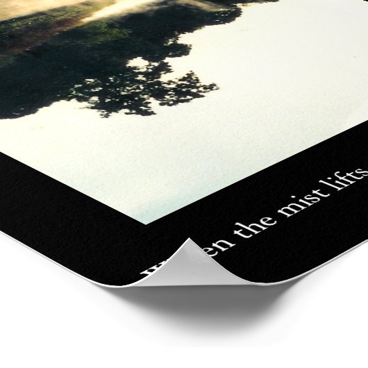 Lijm op water poster (Hoek)