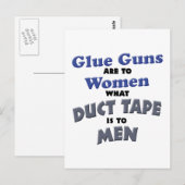 Lijm Pistolen Briefkaart (Voorkant / Achterkant)