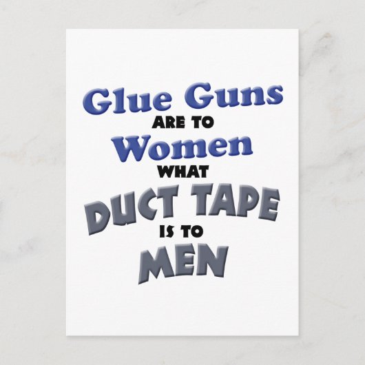 Lijm Pistolen Briefkaart (Voorkant)