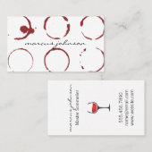 Lijm van vervormd glas visitekaartje (Voorkant / Achterkant)