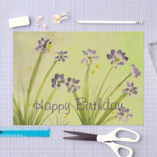  lijmpapier en Paars papier met drijfveer (Craft)