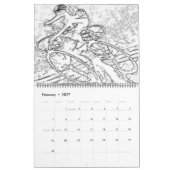 Lijn 2016-2017 Art Agenda Kalender (Feb 2027)