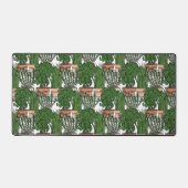 lijn art stijl planten aardewerk planken bureaumat (Voorkant)