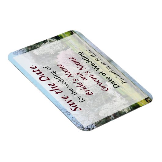 Lijn bloeiende bomen sparen de Datum Magneet (Rechterzijde)