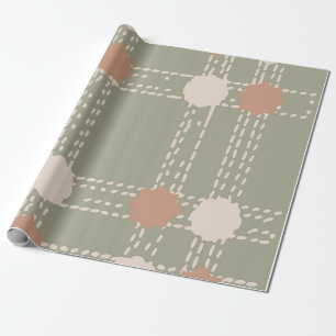 Lijn & Cirkelpatroon Inpakpapier