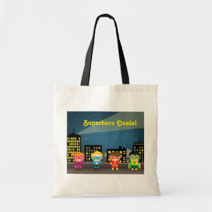 Lijn Cute Superheld Voor Kinderen Tote Bag