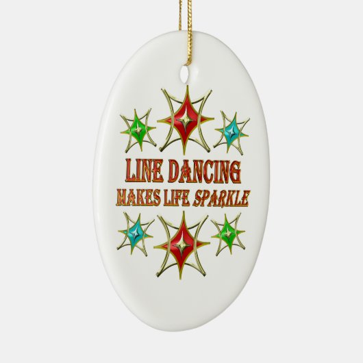 LIJN DANCING FANCY STARS KERAMISCH ORNAMENT (Rechts)