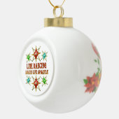 LIJN DANCING FANCY STARS KERAMISCHE BAL ORNAMENT (Rechts)