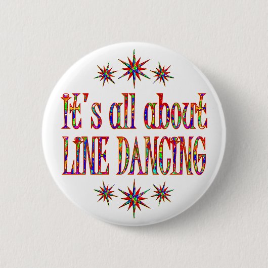 LIJN DANCING RONDE BUTTON 5,7 CM (Voorkant)