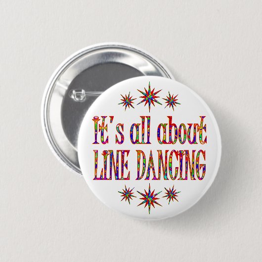 LIJN DANCING RONDE BUTTON 5,7 CM (Voorkant /achterkant)