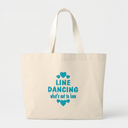 LIJN DANCINGLOVE GROTE TOTE BAG (Voorkant)