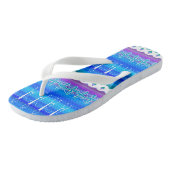 Lijn Dans Blauw Teenslippers (Schuin)