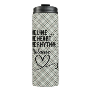 Lijn Dans Country Western Thermische Tumbler Thermosbeker