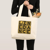 Lijn Dans, Gecoreografeerde Dans Grote Tote Bag (Voorkant (product))