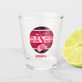Lijn dans Liever roze feestdranken Shot Glas (Voorkant)