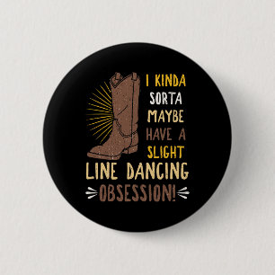 Lijn Dansen Gecoreografeerde Groep Danser Dans The Ronde Button 5,7 Cm