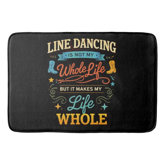 Lijn Dansen Hele Leven Danser Cadeau voor Dans Badmat (Voorkant)