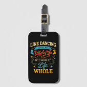 Lijn Dansen Hele Leven Danser Cadeau voor Dans Bagagelabel (Voorkant (verticaal))