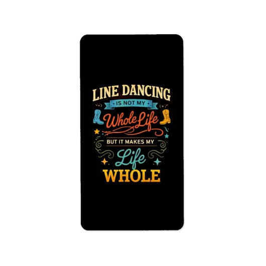 Lijn Dansen Hele Leven Danser Cadeau voor Dans Etiket (Voorkant)