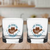 Lijn Dansen Is Mijn Therapie Grappige Dans Whisky Glas