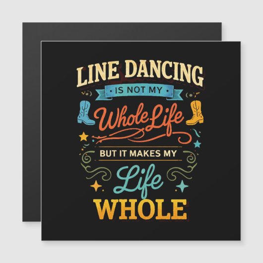 Lijn Dansen Levenslang Danser Cadeau voor Dans (Voorkant / Achterkant)