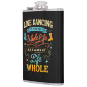 Lijn Dansen Levenslang Danser Cadeau voor Dans Heupfles (Links)