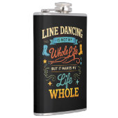 Lijn Dansen Levenslang Danser Cadeau voor Dans Heupfles (Rechts)