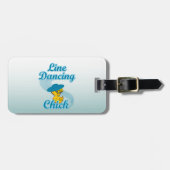 Lijn dansend chick #3 bagagelabel (Voorkant horizontaal)